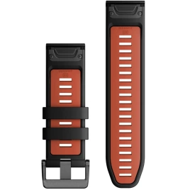 Ремешок Garmin QuickFit Silicone Watch Band (010-13281-06) 26mm Black/Flame Red