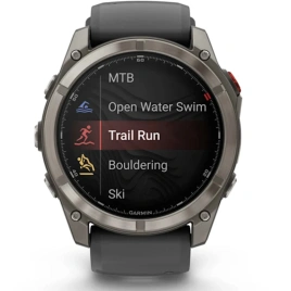 Смарт-часы Garmin Fenix 8 Pro 51mm Amoled Sapphire Lens Tinanium With Graphite/Black Silicone Band (010-03199-11)