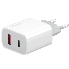 Сетевое зарядное устройство Deppa 18W USB-A/USB-C 11399 White
