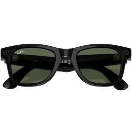 Умные очки Ray-Ban Wayfarer Shiny Black/G-15 (RW4006) M Green