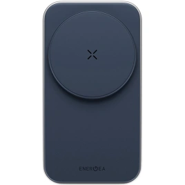 Беспроводное зарядное устройство EnergEA MagTrio Plus 3-in-1 Qi2 MagSafe Dark blue