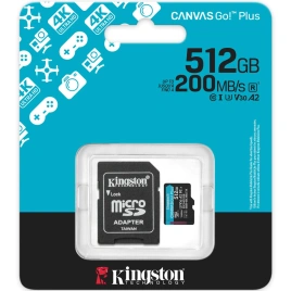 Карта памяти Kingston Canvas Go Plus 512GB MicroSDXC (SDCG4/512GB)