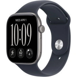 Смарт-часы Apple Watch Series 12 46mm Space Gray Aluminum Case with Navy Blue Sport Band M/L