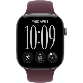 Смарт-часы Apple Watch Series 12 46mm Space Gray Aluminum Case with Burgundy Sport Band S/M