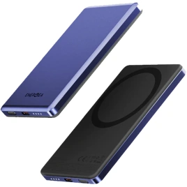 Внешний аккумулятор EnergEA Alupac Mini 5K 5000 mAh Magsafe Indigo Blue (AP-MINI5K-BLU-3C)