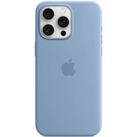 Силиконовый чехол Apple MagSafe для iPhone 15 Pro Max Winter Blue
