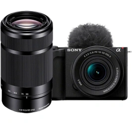 Фотоаппарат со сменной оптикой Sony Alpha ZV-E10 II Kit 16-50mm + 55-210mm Black