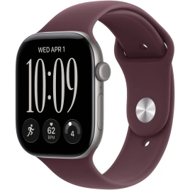 Смарт-часы Apple Watch Series 12 46mm Space Gray Aluminum Case with Burgundy Sport Band S/M