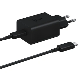 Сетевое зарядное устройство Samsung 45W PD USB-C EP-T4510 + Cable Black