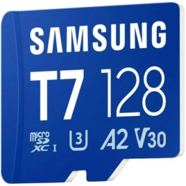 Карта памяти Samsung Micro SecureDigital 128Gb SDXC Samsung T7 class10 UHS-I U3 (MB-MB128T)