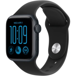 Смарт-часы Apple Watch SE (2026) 40mm Midnight Aluminum Black Sport Band S/M
