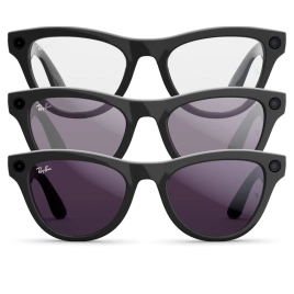Умные очки Ray-Ban Skyler (Gen 2) Shiny Black Standard Clear to Amethyst Transitions