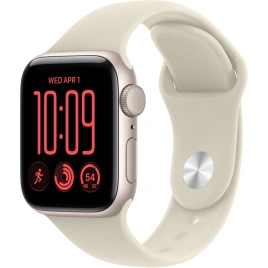 Смарт-часы Apple Watch SE (2026) 44mm Starlight Aluminum Sand Sport Band M/L