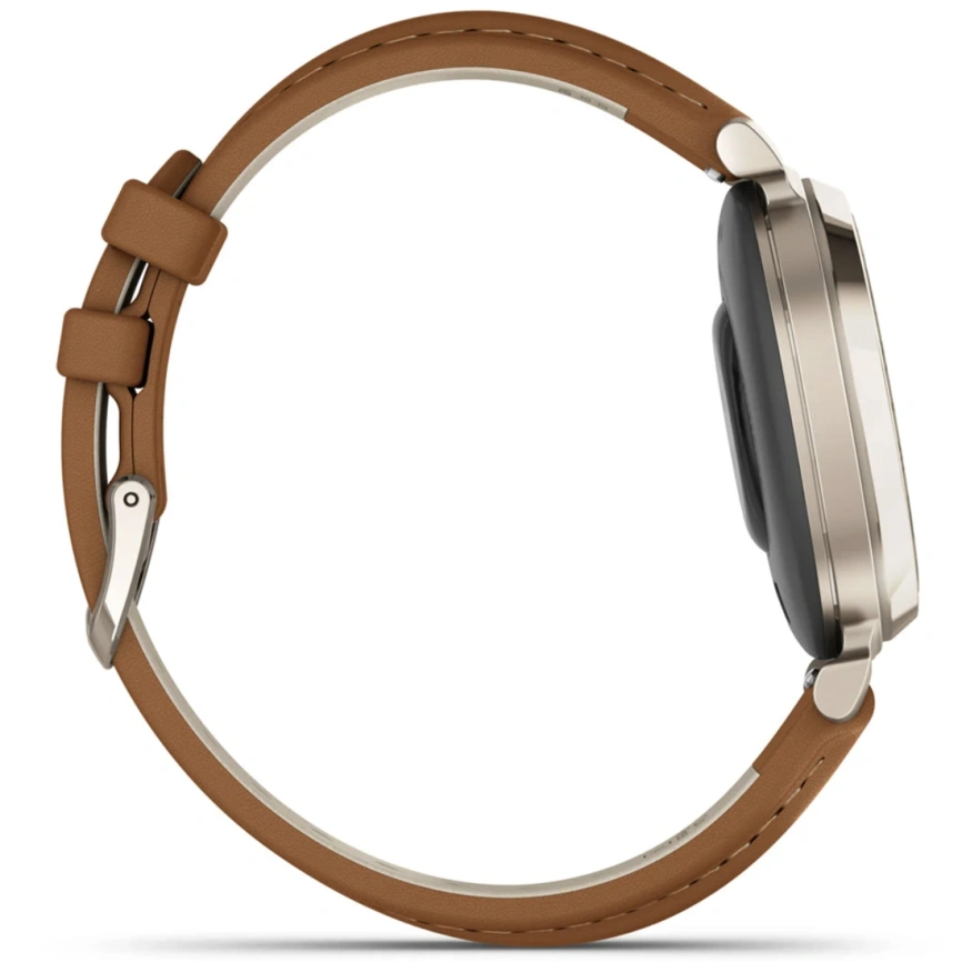 Смарт-часы Garmin Lily 2 Classic (010-02839-02) Cream Gold Tan Leather Band фото 6