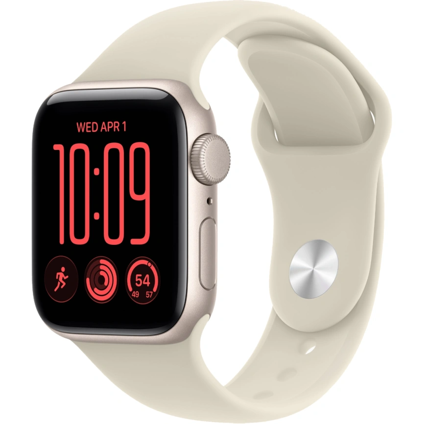 Смарт-часы Apple Watch SE (2026) 40mm Starlight Aluminum Sand Sport Band M/L фото 1