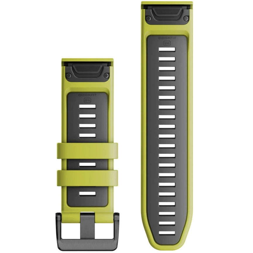 Ремешок Garmin QuickFit Silicone Watch Band (010-13281-03) 26mm Lime/Graphite фото 2