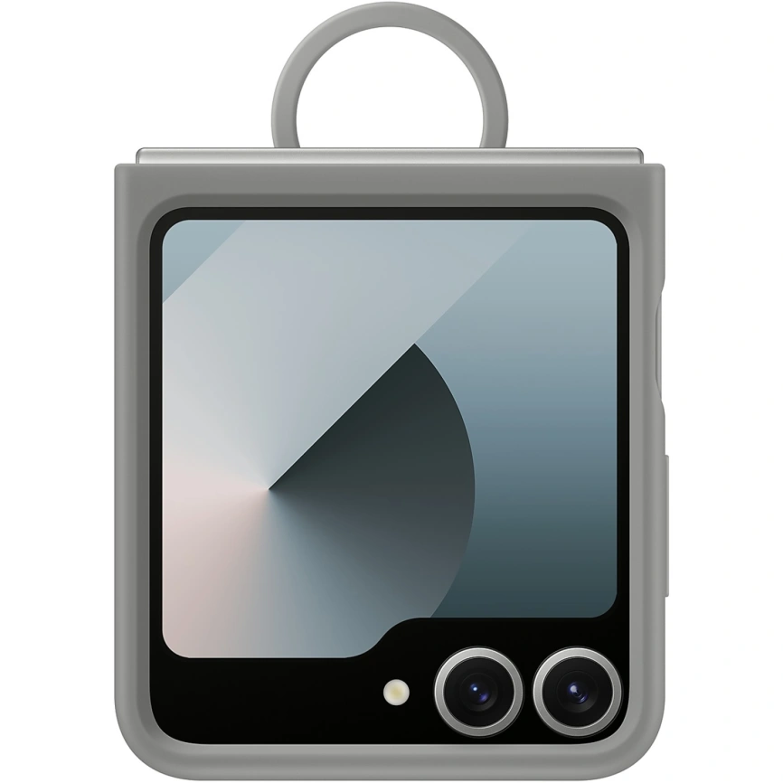 Чехол Samsung Silicone Case with Ring для Galaxy Z Flip6 Gray фото 4