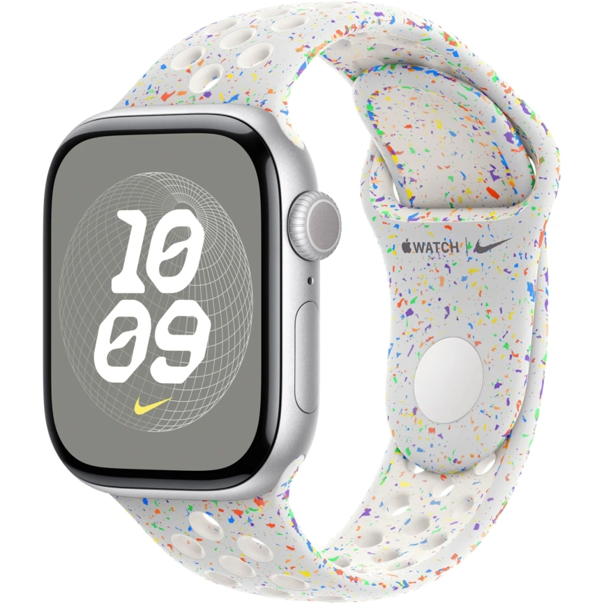 Ремешок Apple Watch 42mm Purple Platinum Nike Sport Band S/M (MYJM3) фото 3