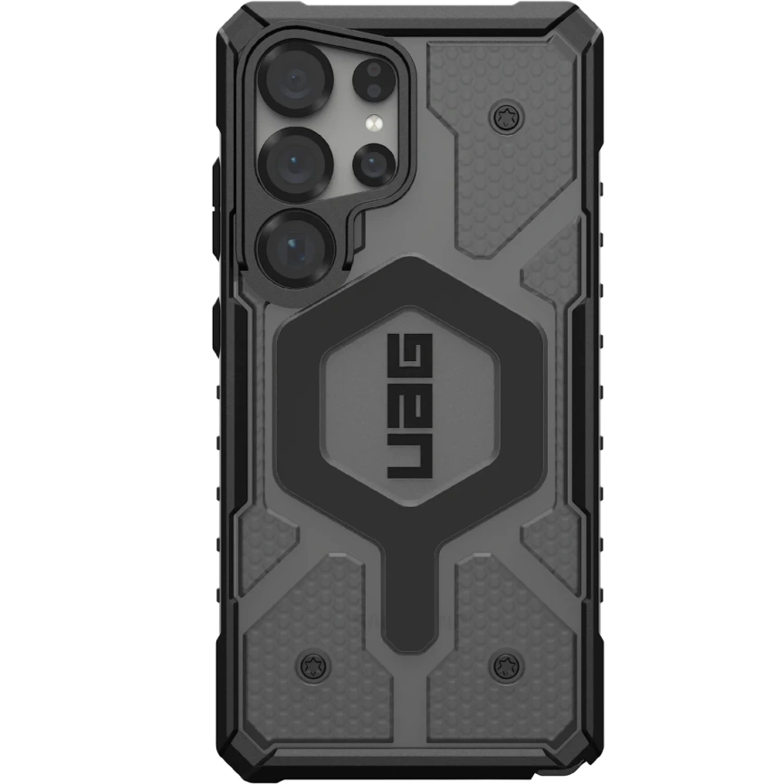 Чехол UAG MagSafe Pathfinder Clear для Samsung Galaxy S25 Ultra Ash фото 1