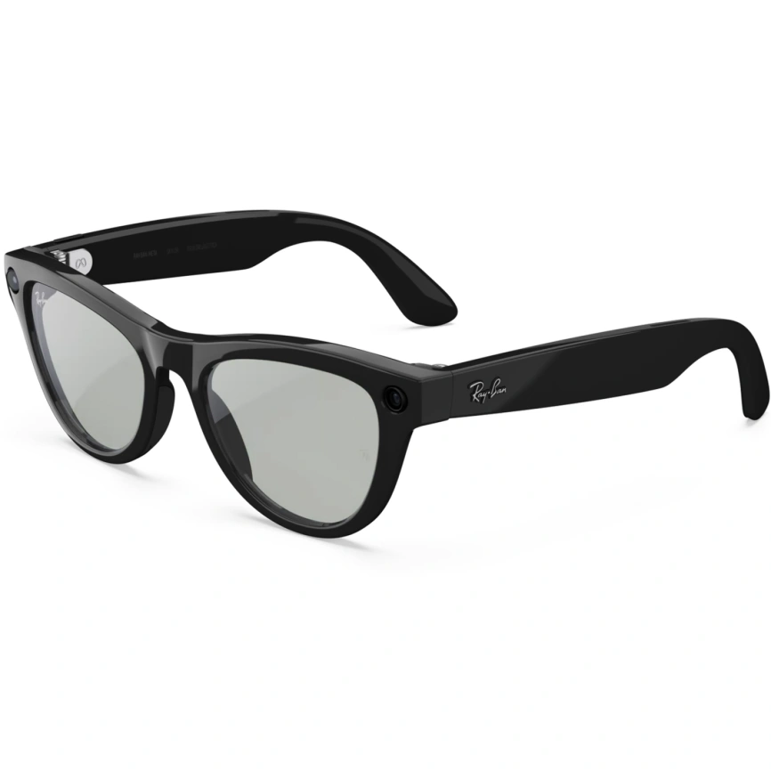 Умные очки Ray-Ban Skyler (Gen 2) Shiny Black Standard Clear to Graphite Green Transitions фото 1