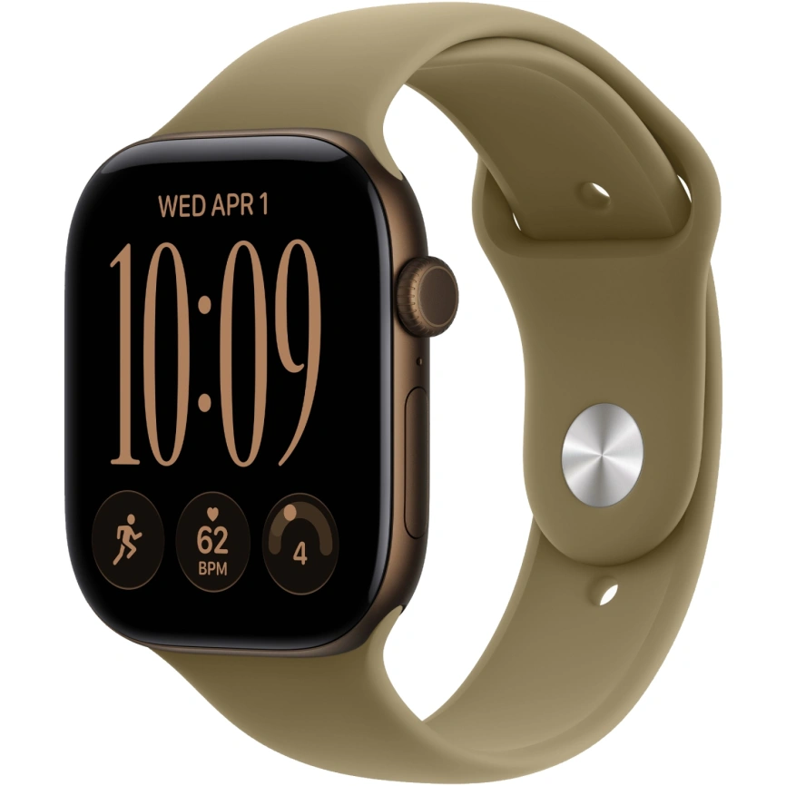 Смарт-часы Apple Watch Series 12 42mm Dark Bronze Aluminum Case with Olive Sport Band M/L фото 1