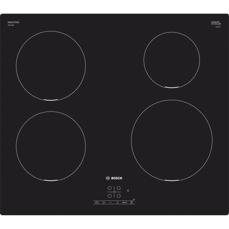 Индукционная варочная панель Bosch Serie 4 PIE611BB5E Black фото 1