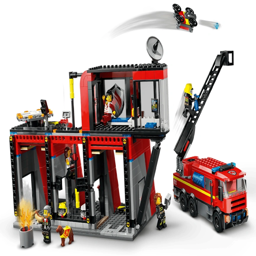 Конструктор LEGO City Fire Station with Fire Truck 60414 фото 2