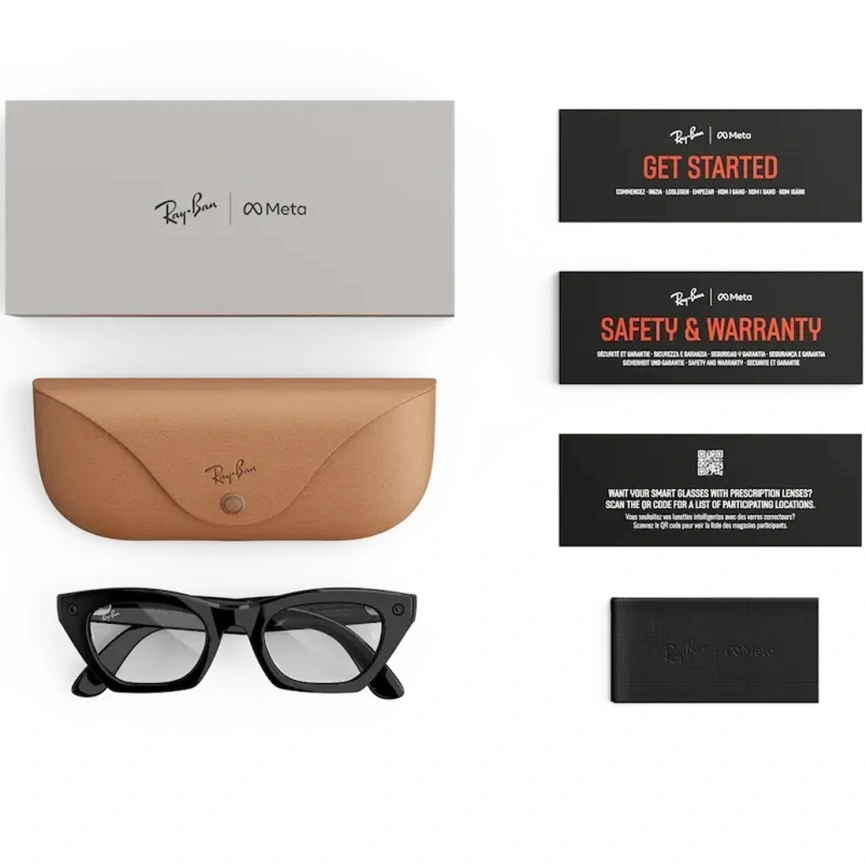 Умные очки Ray-Ban Zena (Gen 3) Shiny Black Standard Clear фото 5