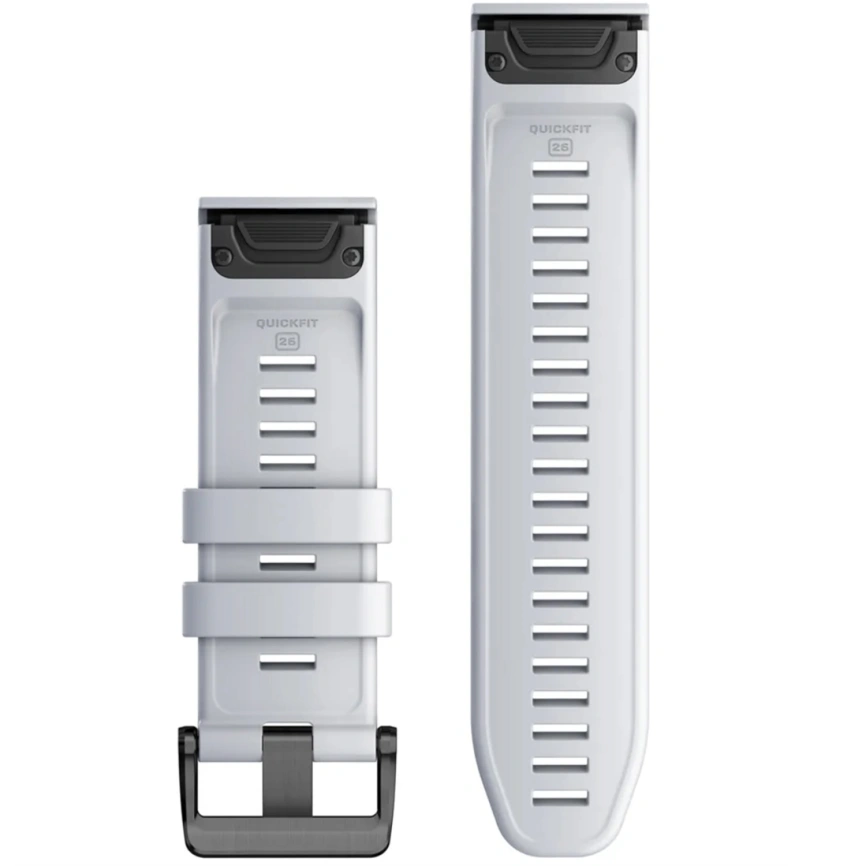 Ремешок Garmin QuickFit Silicone Watch Band (010-13281-01) 26mm White Stone фото 2