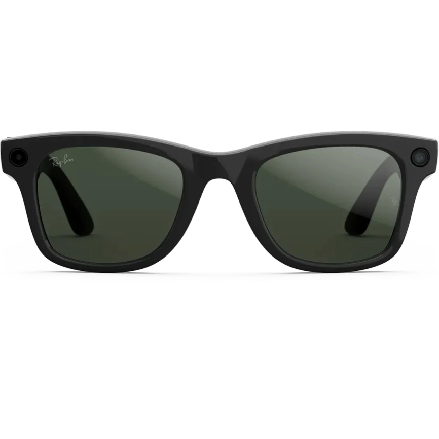 Умные очки Ray-Ban Wayfarer (Gen 2) Shiny Black M Clear to Graphite Green Transitions фото 6