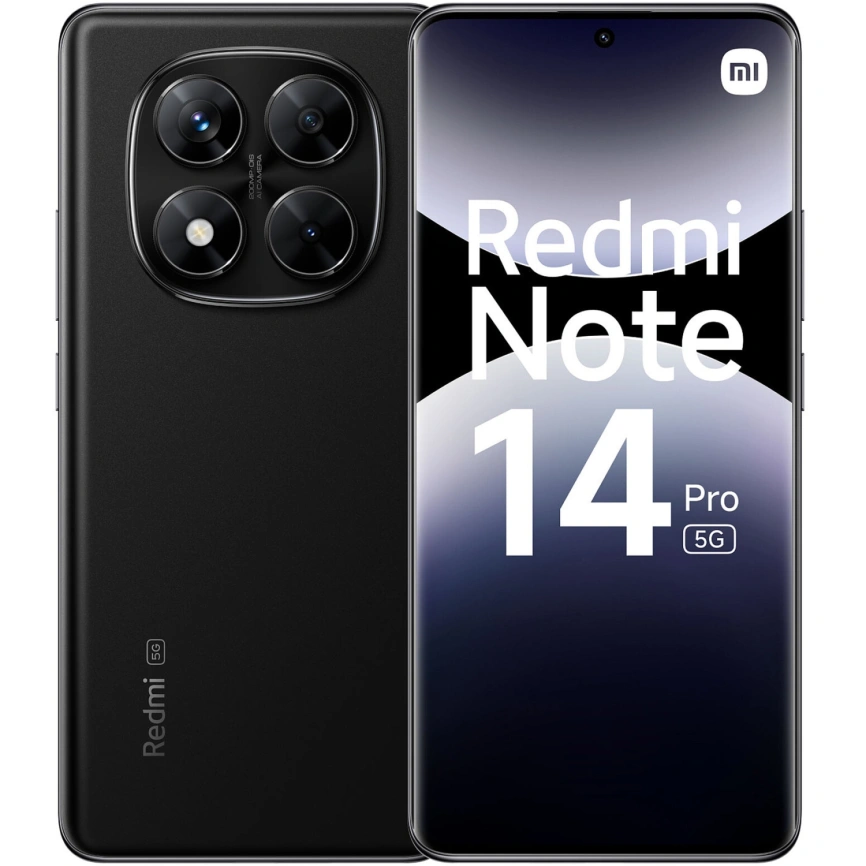 Смартфон Xiaomi Redmi Note 14 Pro 5G 12/512Gb Midnight Black Global Version фото 1