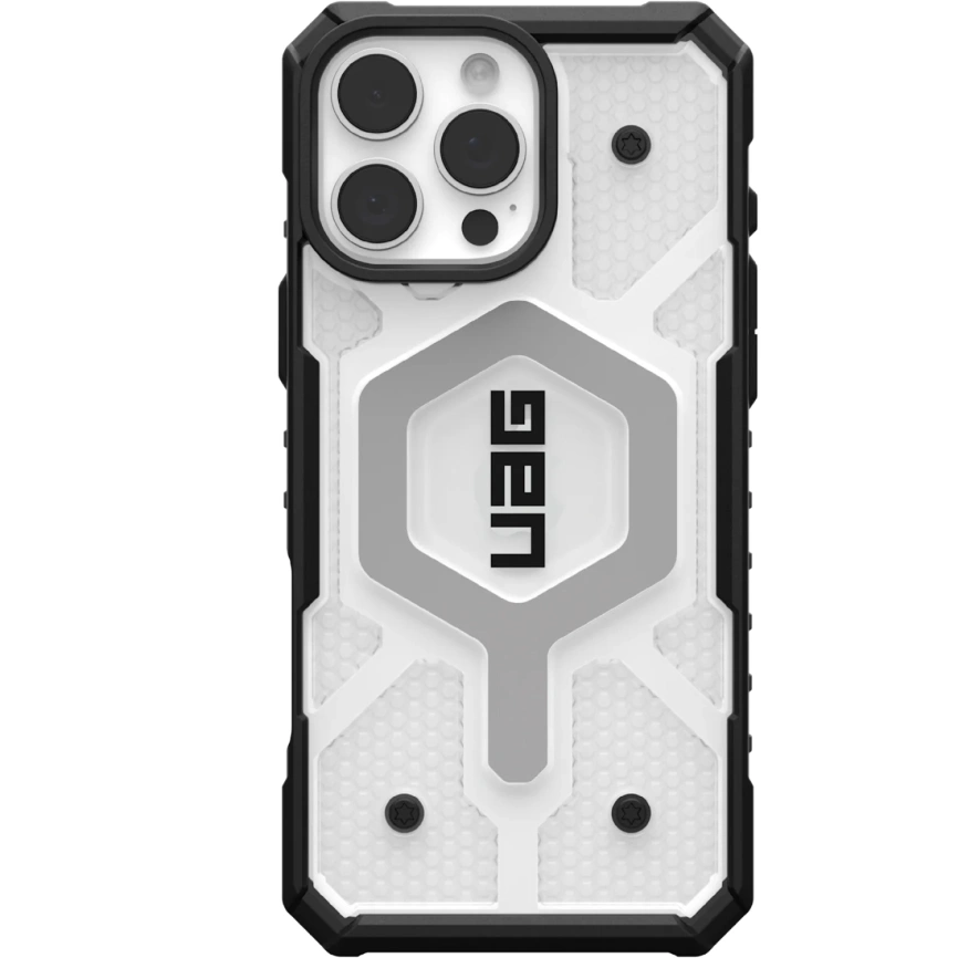 Чехол UAG MagSafe Pathfinder Clear для iPhone 16 Pro Ice/Silver фото 1
