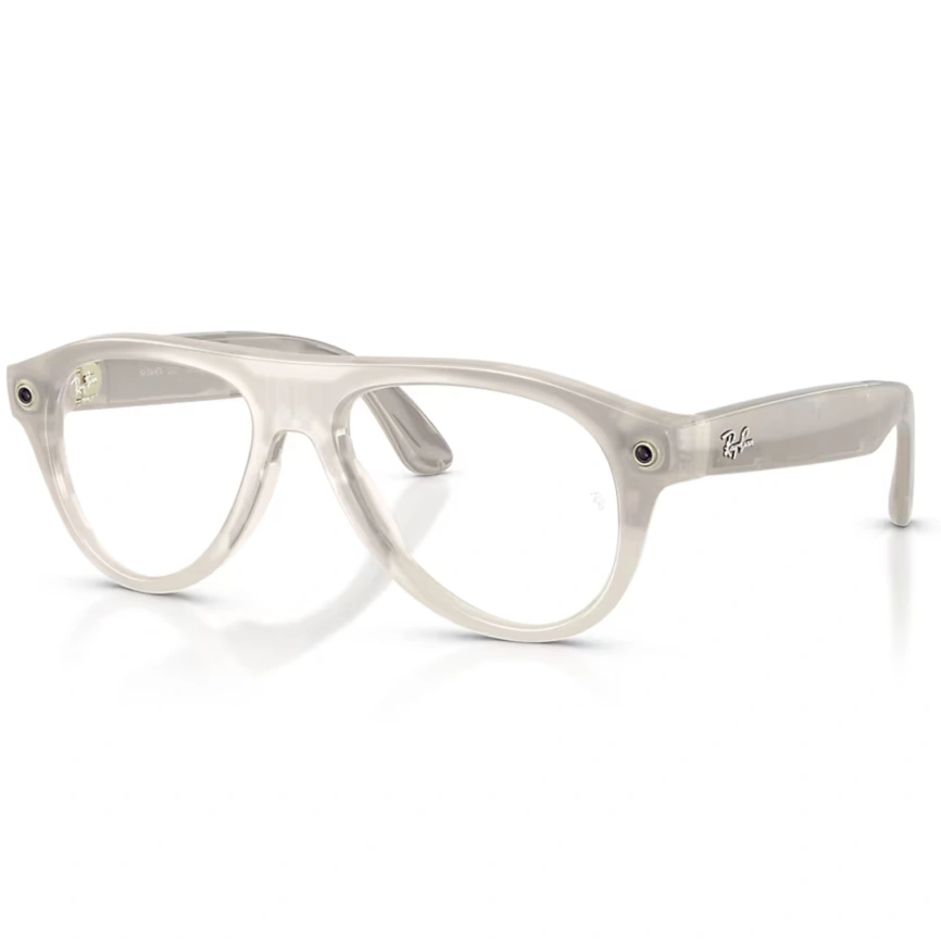 Умные очки Ray-Ban Aviator (Gen 3) Milky Warm Beige Standard Transitions Brown фото 1
