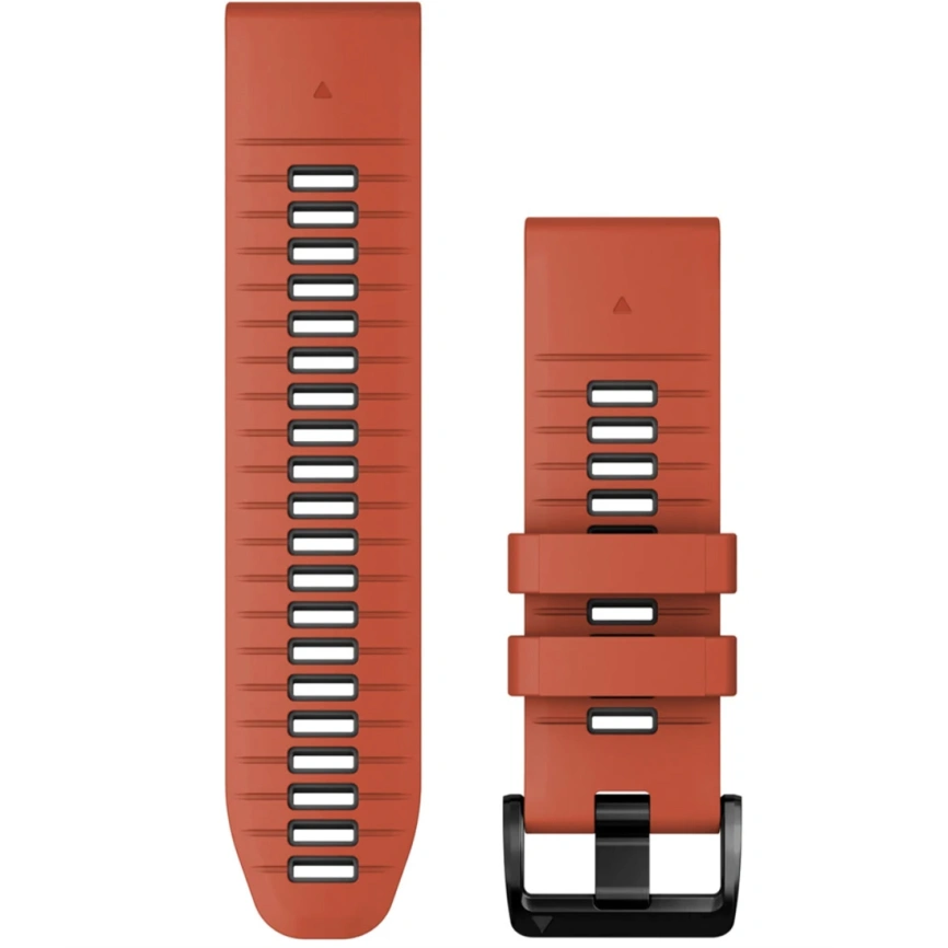 Ремешок Garmin QuickFit Silicone Watch Band (010-13281-04) 26mm Flame Red/Grpahite фото 1