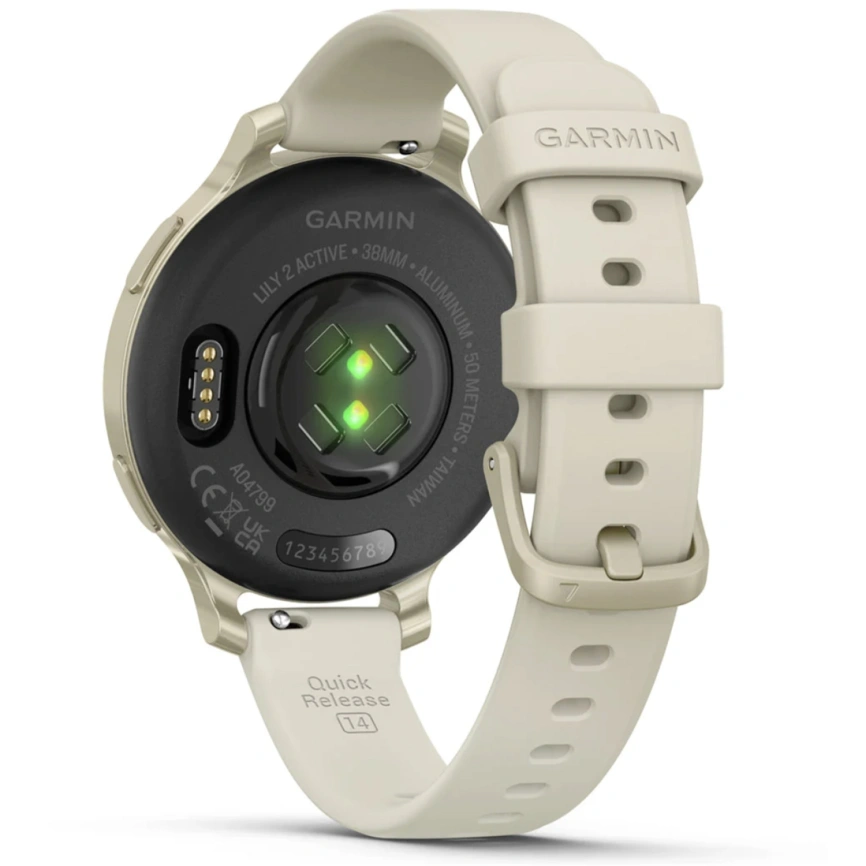 Смарт-часы Garmin Lily 2 Active (010-02891-00) Lunar Gold/Bone Silicone фото 2