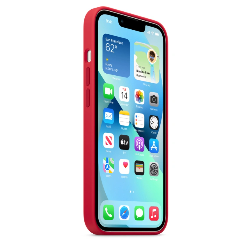 Накладка силиконовая MItrifON для iPhone 13 (20502) Red фото 3