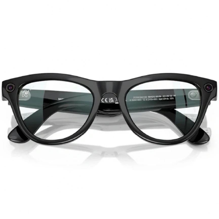 Умные очки Ray-Ban Skyler Shiny Black (RW4010) M Clear фото 4