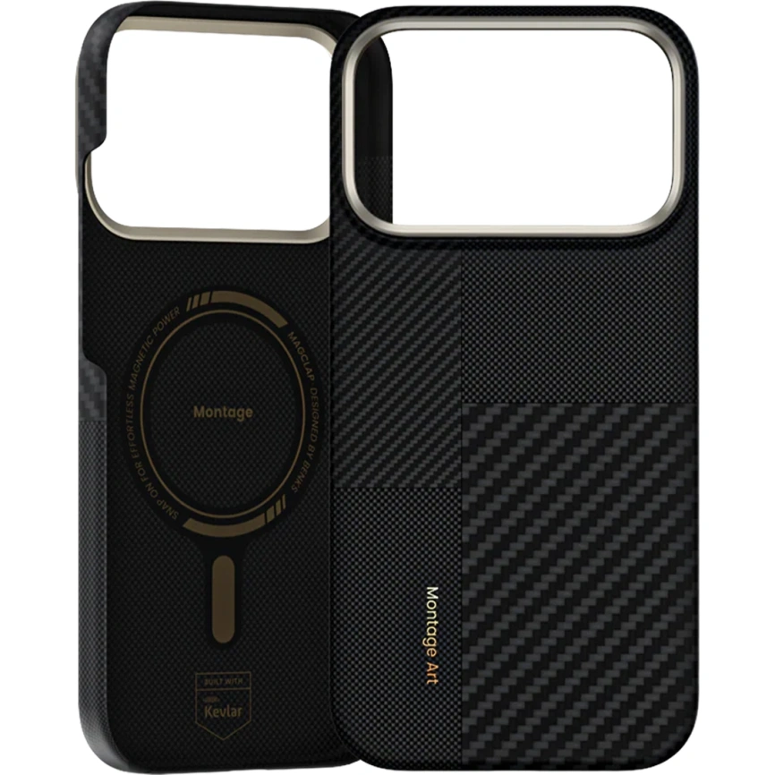 Чехол Benks Montage ArmorAir Case built with Kevlar для iPhone 17 Pro Black фото 1
