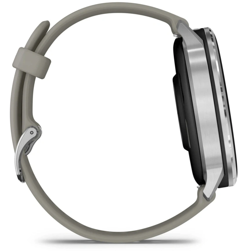 Смарт-часы Garmin Venu 4 45mm Silver Bezel With Silver Gray Silicone Band (010-03014-01) фото 4