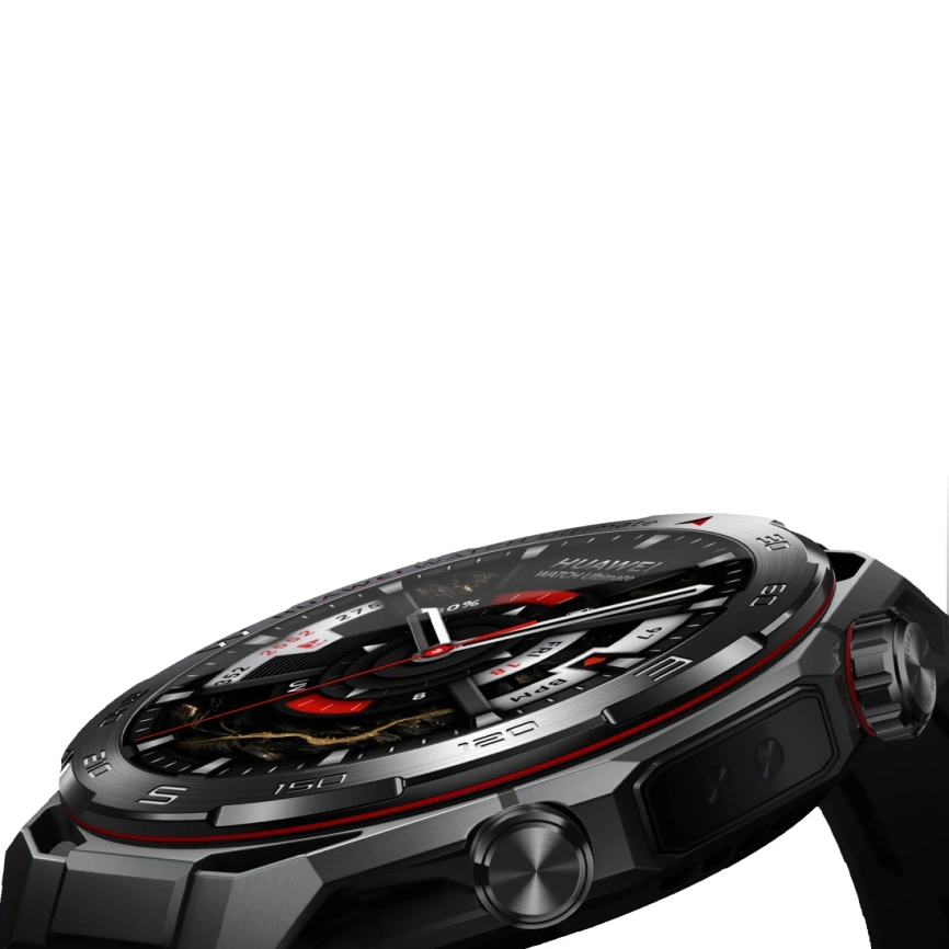 Смарт-часы Huawei Watch Ultimate 2 48mm Black/Black Elast (55020GBK) фото 5