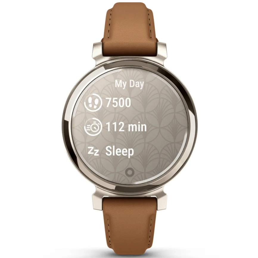Смарт-часы Garmin Lily 2 Classic (010-02839-02) Cream Gold Tan Leather Band фото 5