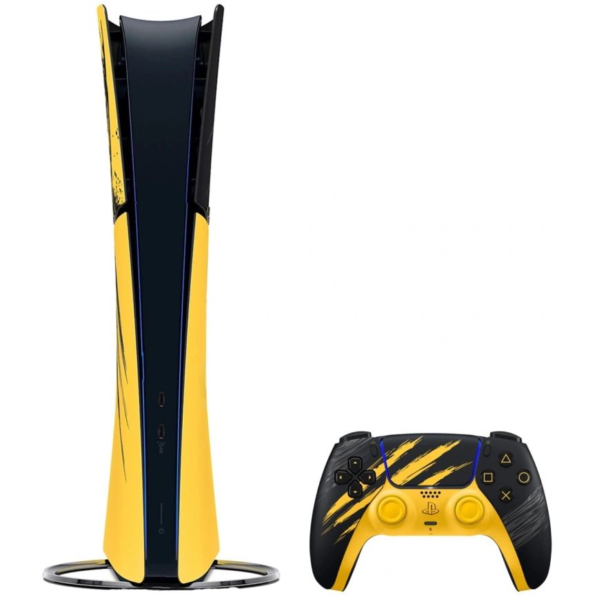 Игровая приставка Sony PlayStation 5 Slim Digital 825GB Marvel's Wolverine Battle Yellow Limited Edition фото 2