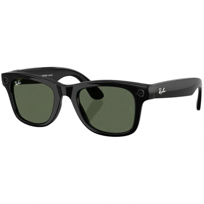 Умные очки Ray-Ban Wayfarer (Gen 2) Shiny Black/G-15 (RW4012) M Green фото 1