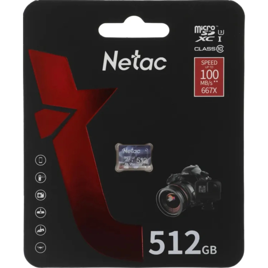 Карта памяти Netac SDXC class 10 (NT02P500ULT-512G-S) фото 2
