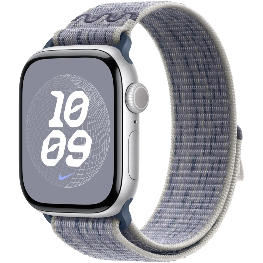Ремешок Apple Watch 40mm Grey/Blue Nike Sport Loop (MC1G4) фото 3