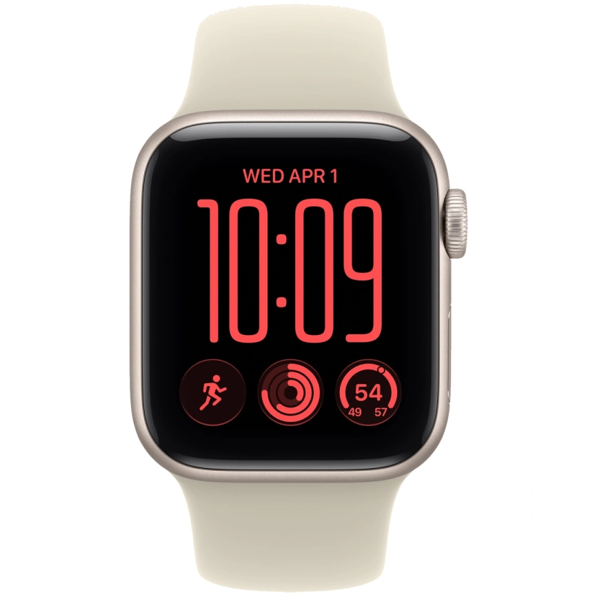 Смарт-часы Apple Watch SE (2026) 44mm Starlight Aluminum Sand Sport Band M/L фото 3