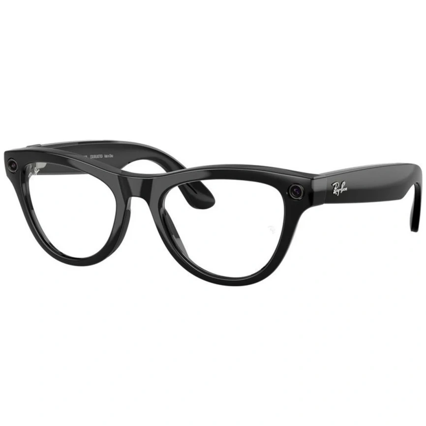 Умные очки Ray-Ban Skyler (Gen 2) Shiny Black Standard Clear to Amethyst Transitions фото 2
