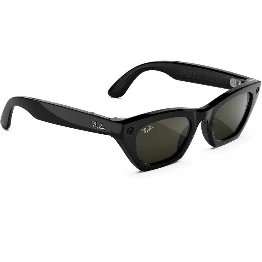 Умные очки Ray-Ban Zena (Gen 3) Shiny Black Standard Green фото 3