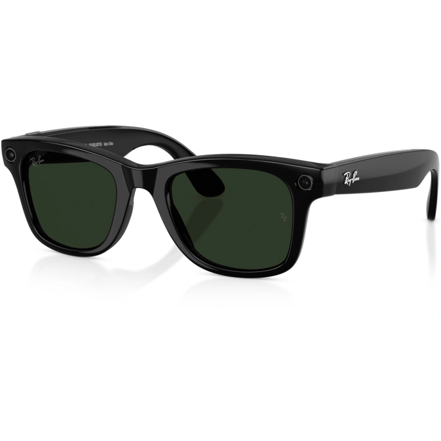 Умные очки Ray-Ban Wayfarer (Gen 2) Shiny Black/Transitions (RW4012) M Graphite Green фото 1