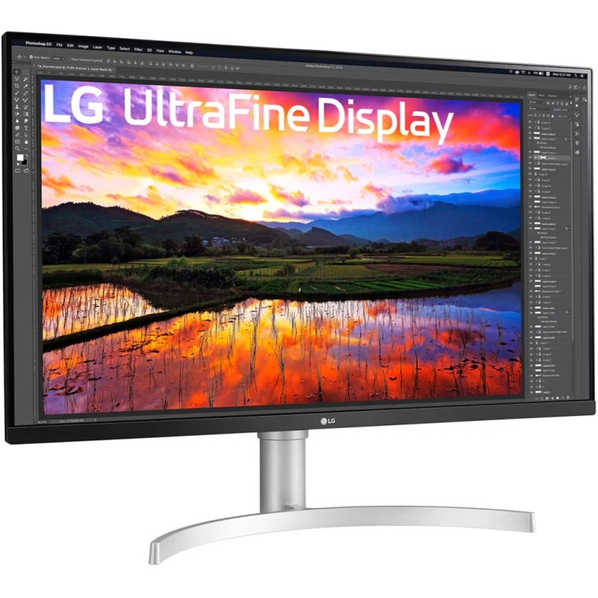 Монитор LG 32" UltraFine 32UN650K-W IPS Black/Silver (32UN650K-W.ARUZ) фото 3